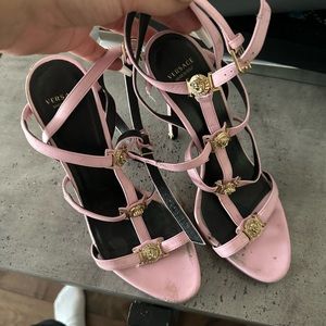 Pink Versace heels